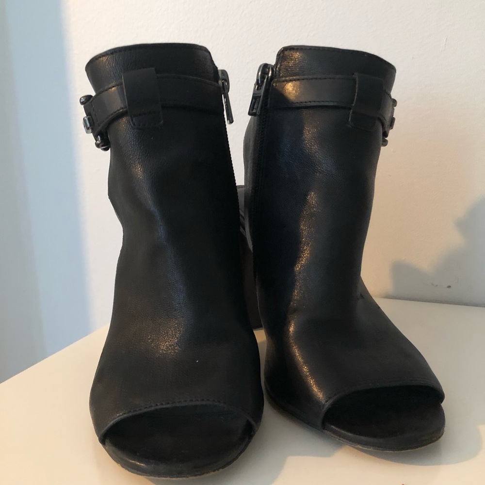Coach Lafayette Open Toe Leather Booties - Picture 2 of 3